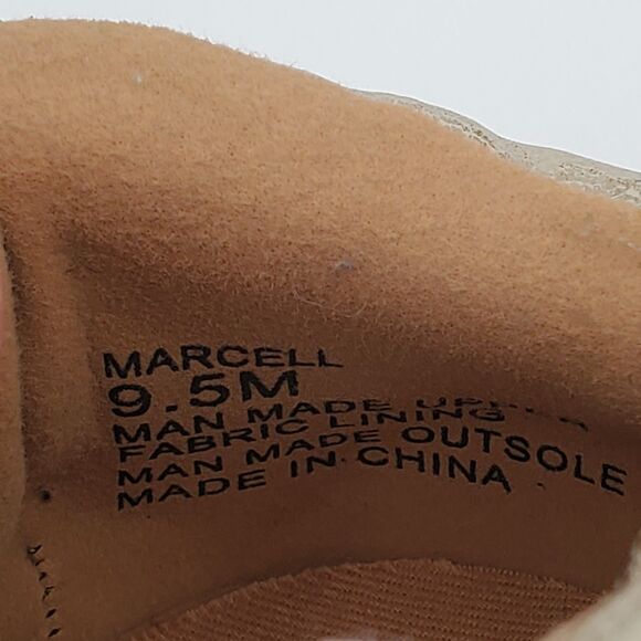 Yellow Box Marcell Platform Sneakers Women 9.5M Gold Metallic 2" White Base NWOB - Picture 9 of 12